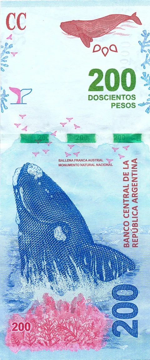 Billete de 200 pesos (anverso)