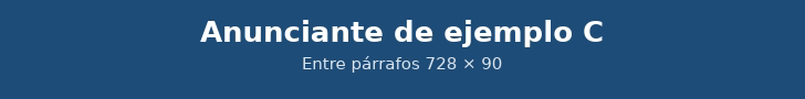 Publicidad: Anunciante de ejemplo C