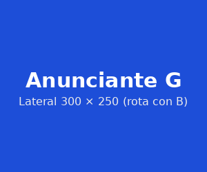 Publicidad: Anunciante de ejemplo G
