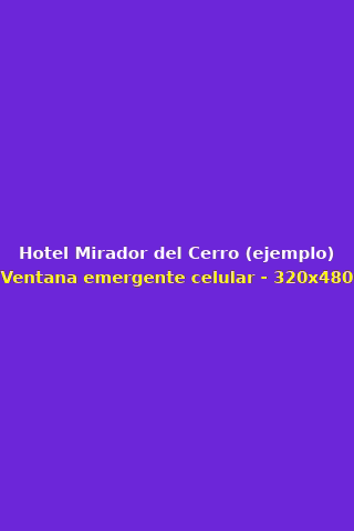 Publicidad: Hotel Mirador del Cerro