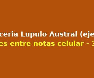 Publicidad: Cerveceria Lupulo Austral