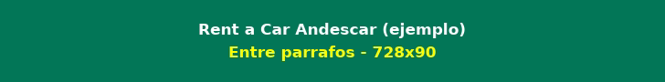 Publicidad: Rent a Car Andescar