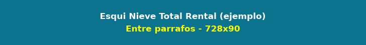 Publicidad: Esqui Nieve Total Rental