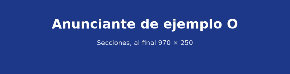Publicidad: Anunciante de ejemplo O